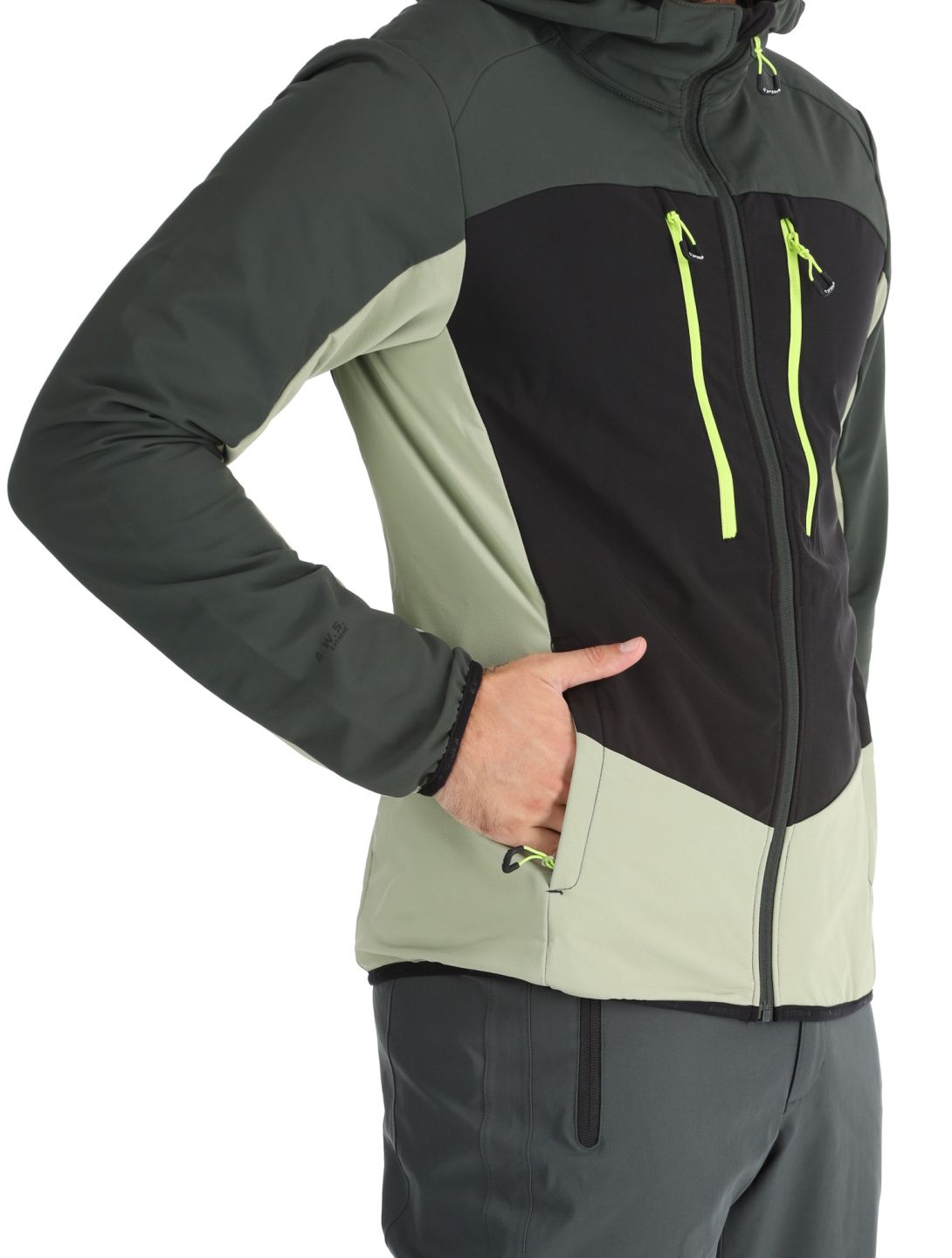 Icepeak, Durham softshell ski jacket men Asparagus green 