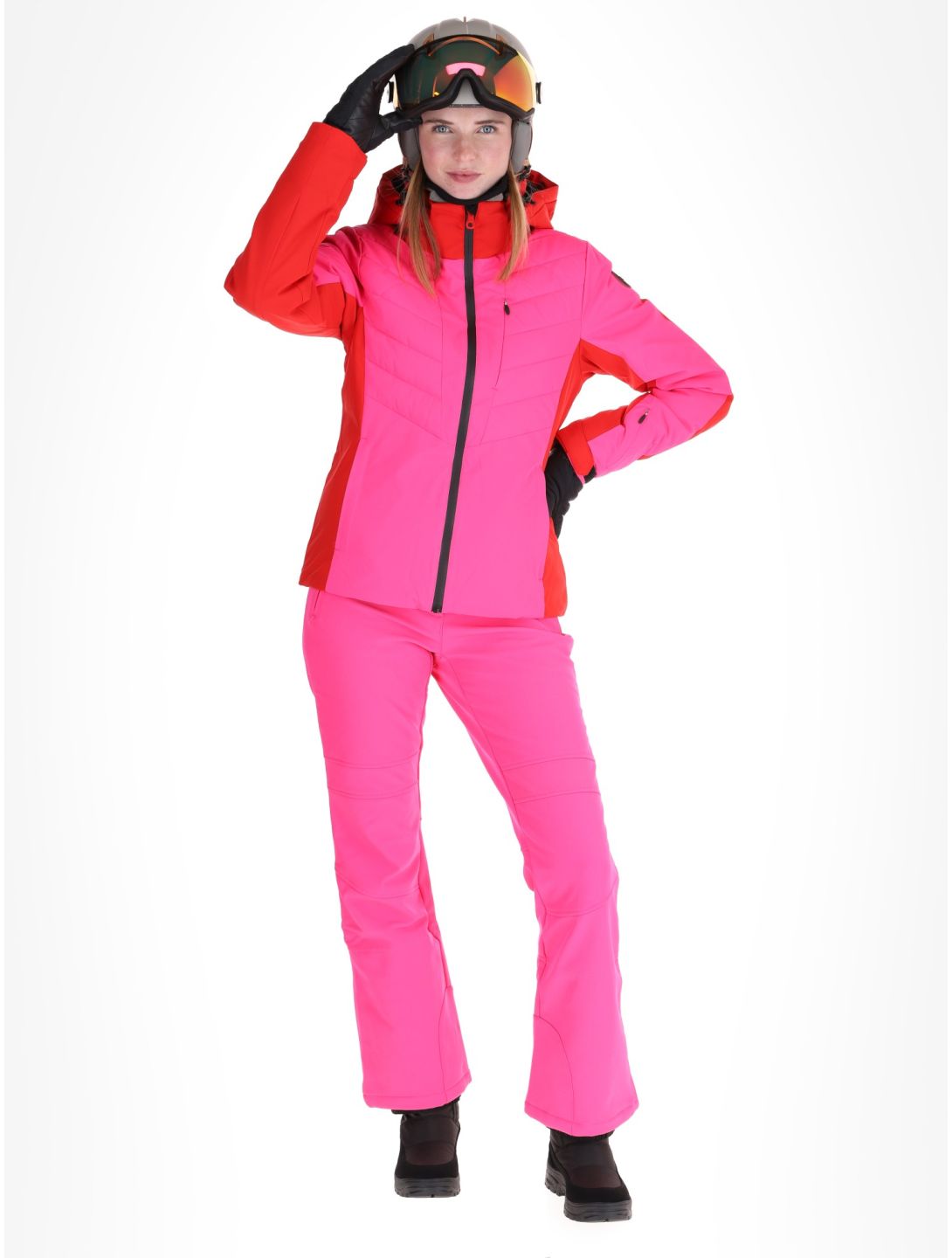 Icepeak, Eleele ski jacket women Raspberry red 