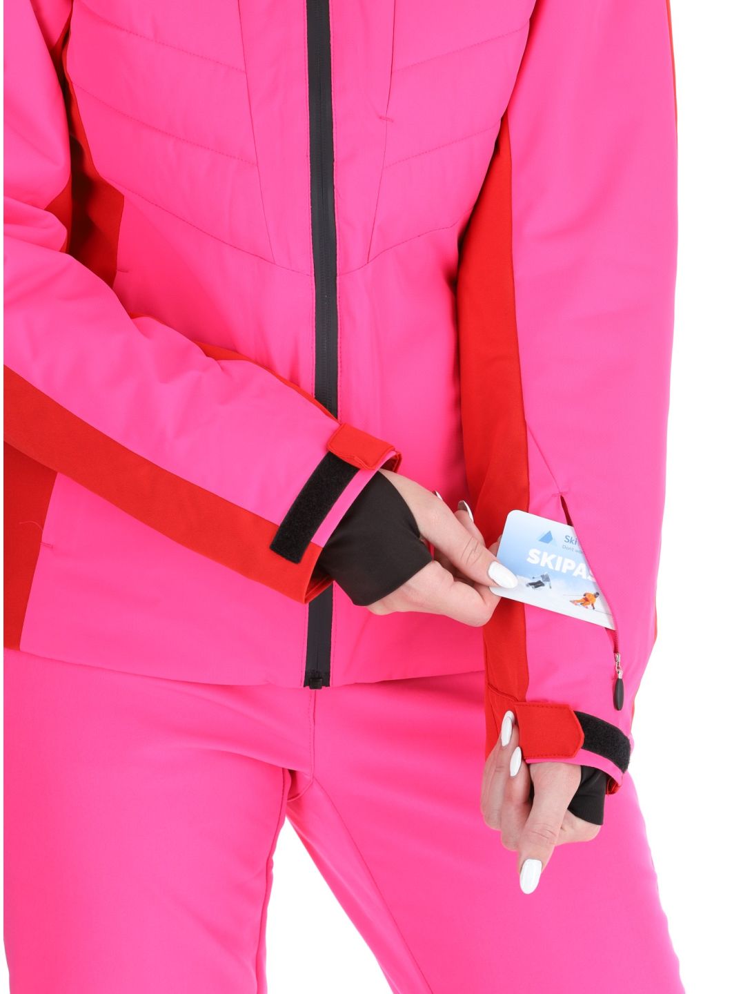 Icepeak, Eleele ski jacket women Raspberry red 