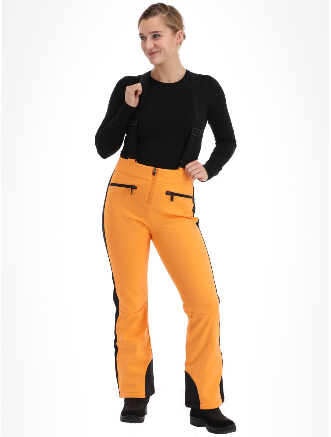 Icepeak, Ellsworth softshell ski pants women Abricot orange 