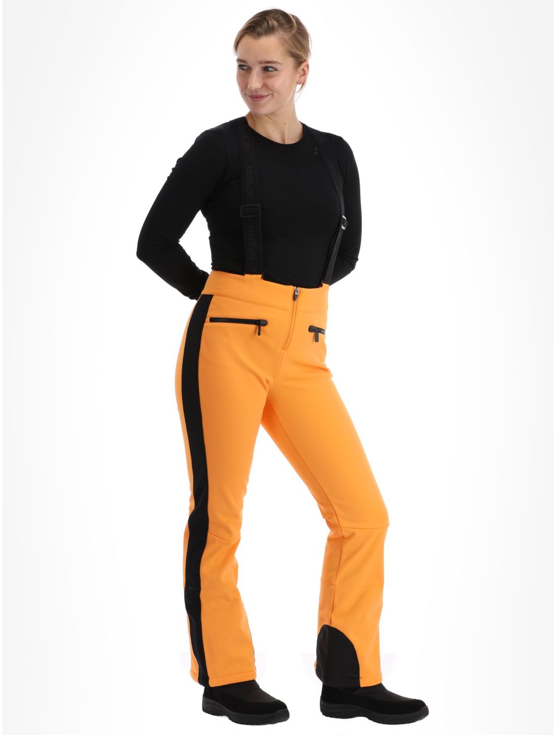 Icepeak, Ellsworth softshell ski pants women Abricot orange 