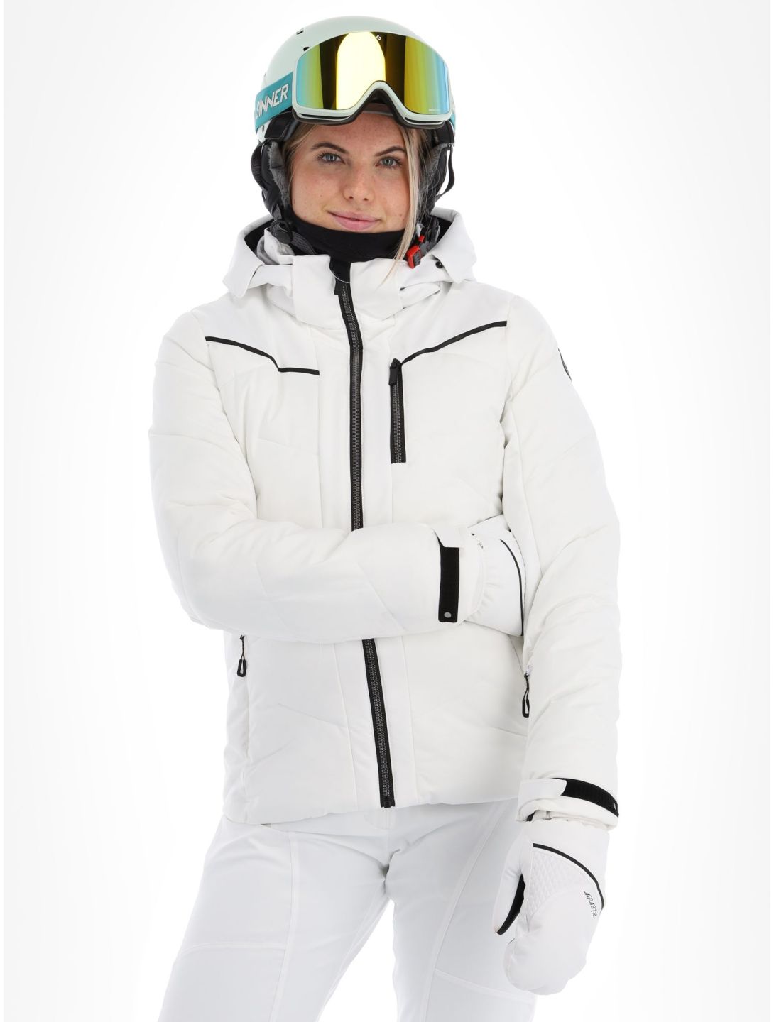 Icepeak, Elsa ski jacket women Optic White white 