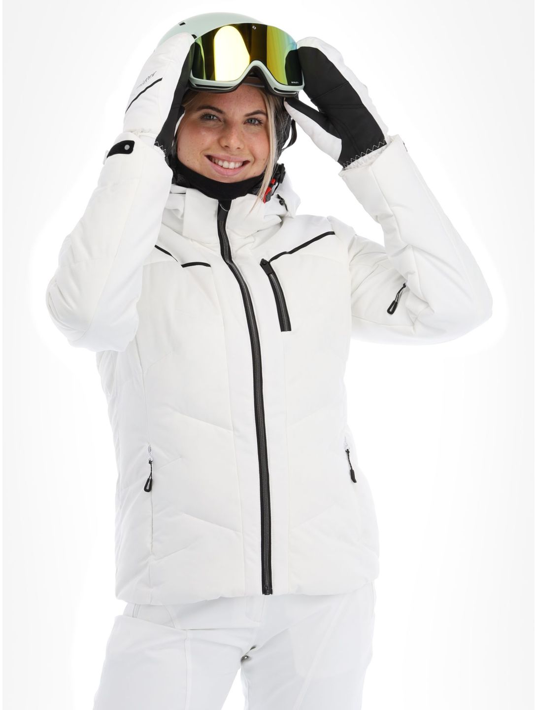 Icepeak, Elsa ski jacket women Optic White white 