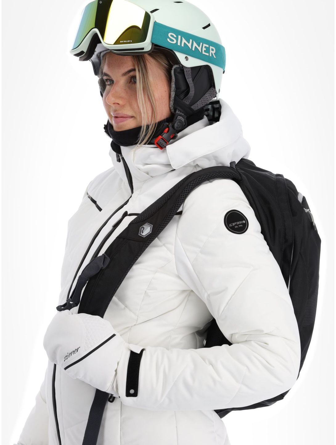 Icepeak, Elsa ski jacket women Optic White white 