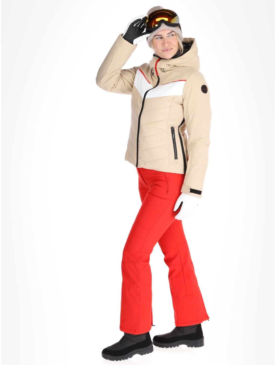 Icepeak, Elsah ski jacket women Beige beige 