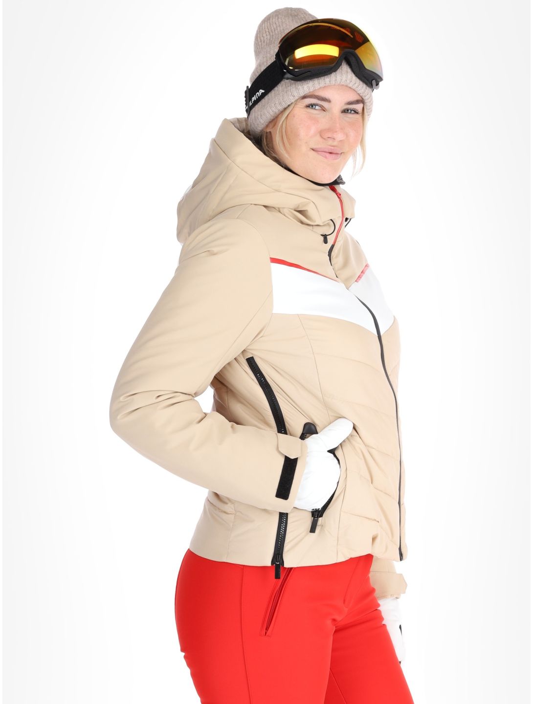 Icepeak, Elsah ski jacket women Beige beige 