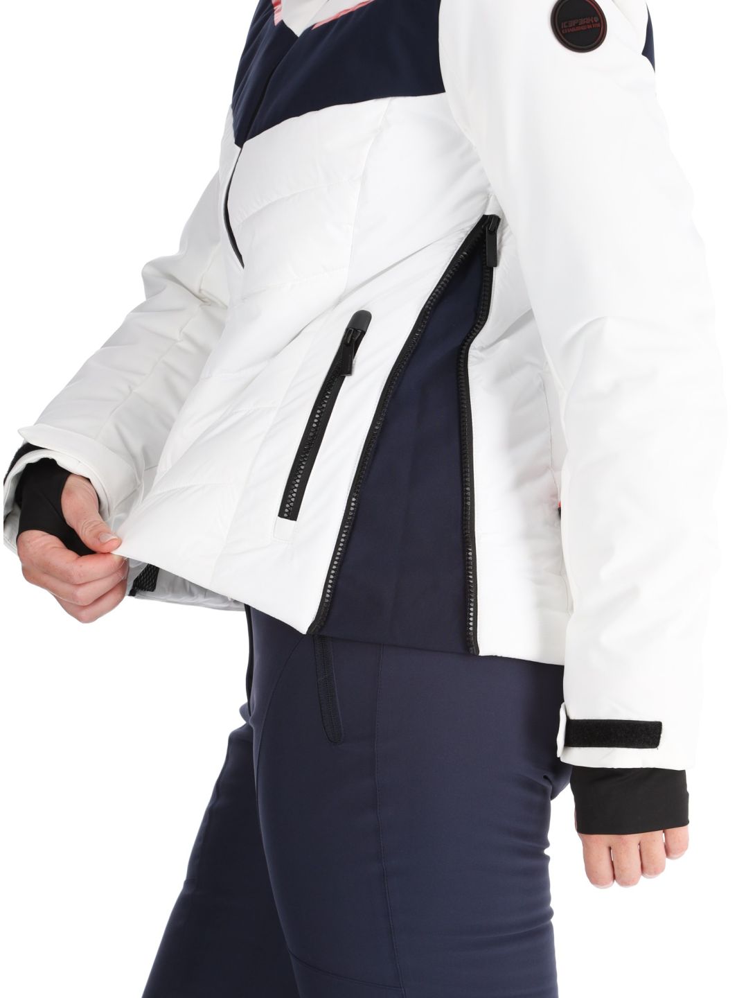 Icepeak, Elsah ski jacket women Optic White white 