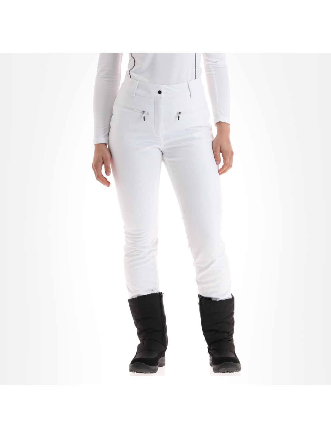 Icepeak, Enigma softshell ski pants women optic white 