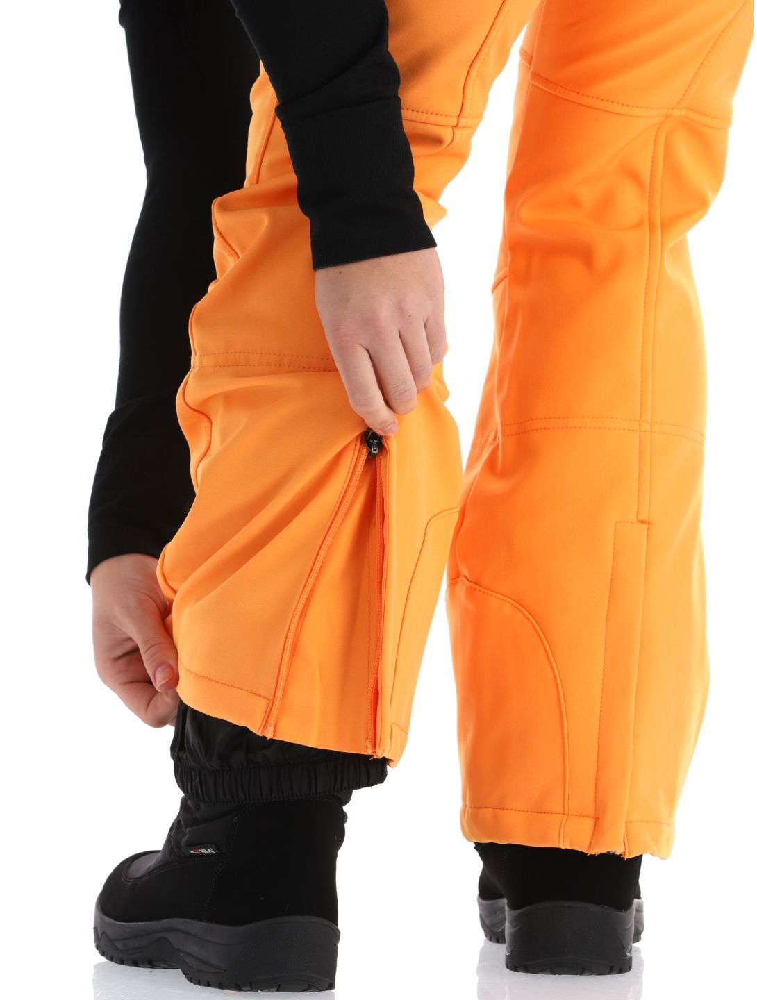 Icepeak Entiat softshell ski pants women Abricot orange