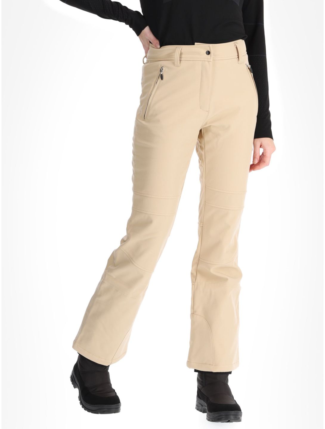 Icepeak, Entiat softshell ski pants women Beige beige 