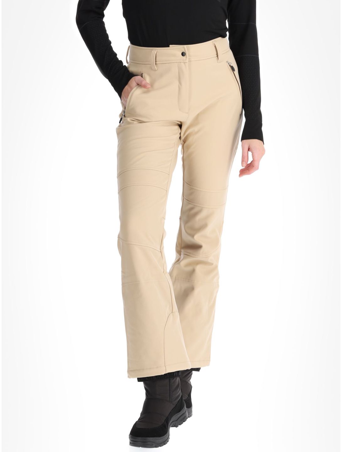 Icepeak, Entiat softshell ski pants women Beige beige 