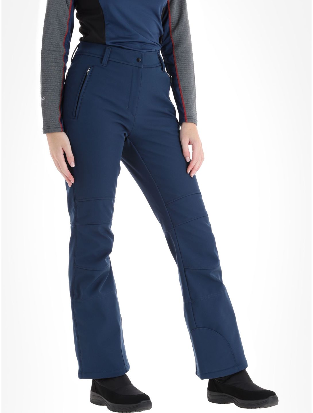 Icepeak, Entiat softshell ski pants women Dark Blue blue 