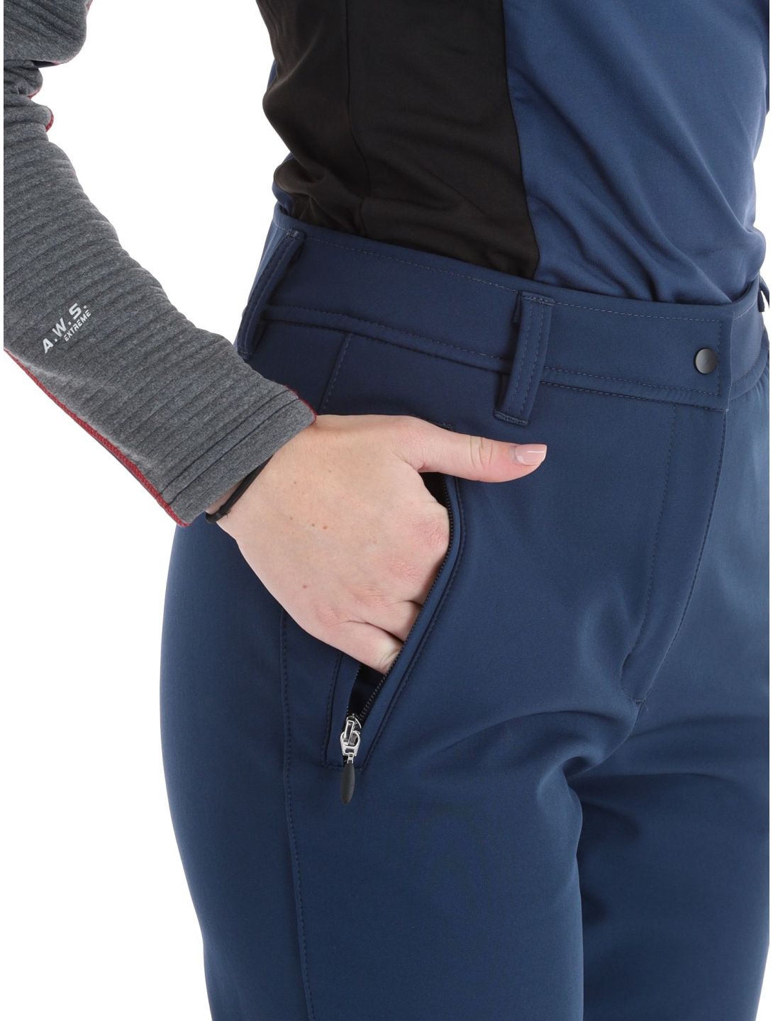 Icepeak, Entiat softshell ski pants women Dark Blue blue 