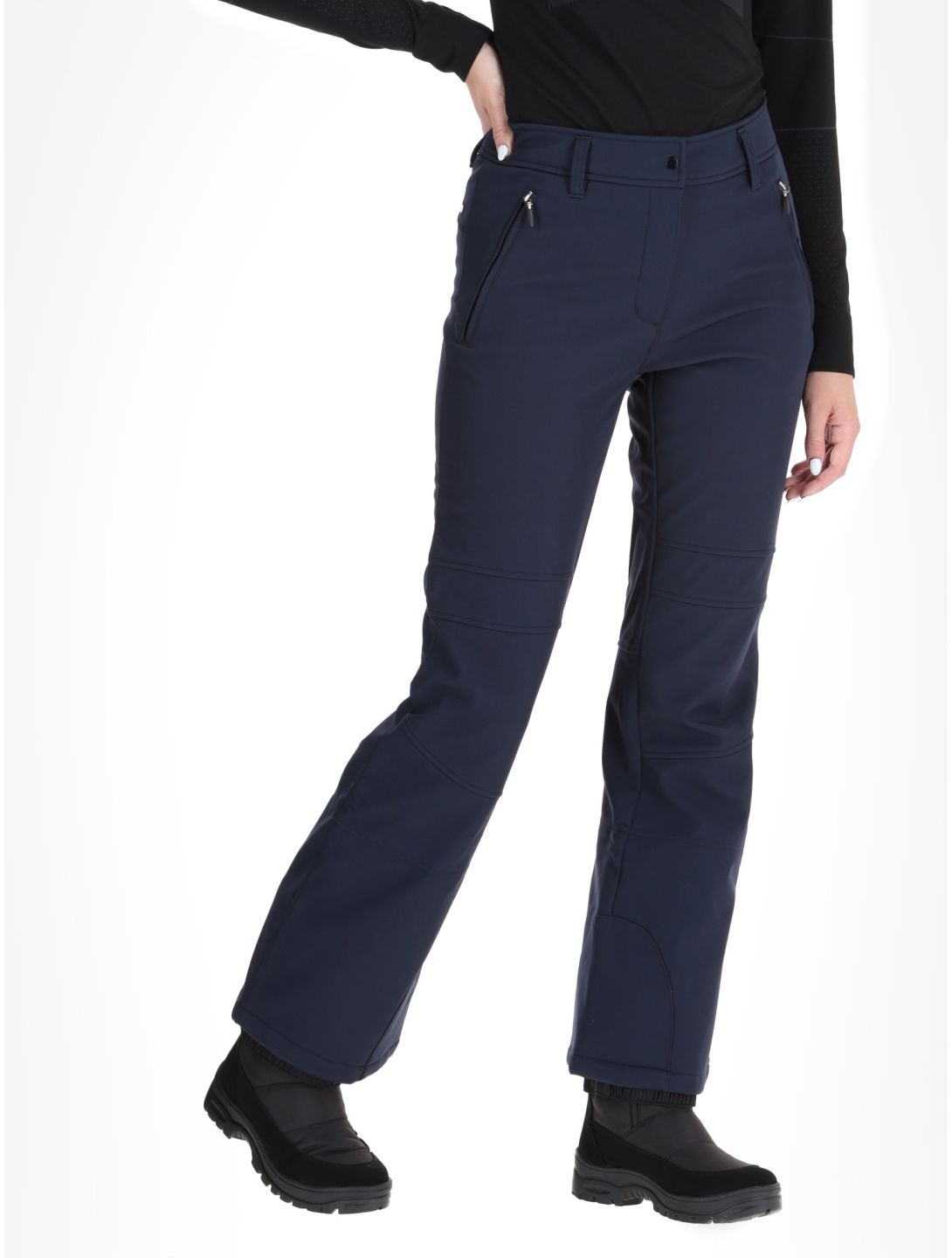 Icepeak, Entiat softshell ski pants women Dark Blue blue 