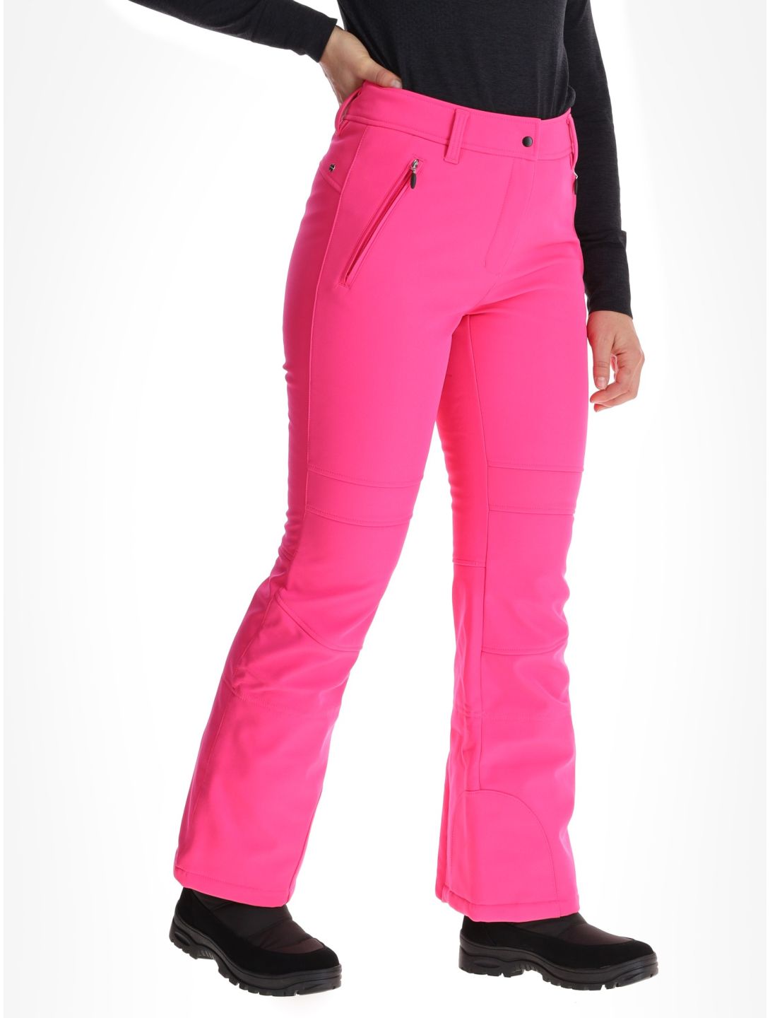 Icepeak, Entiat softshell ski pants women Raspberry red 