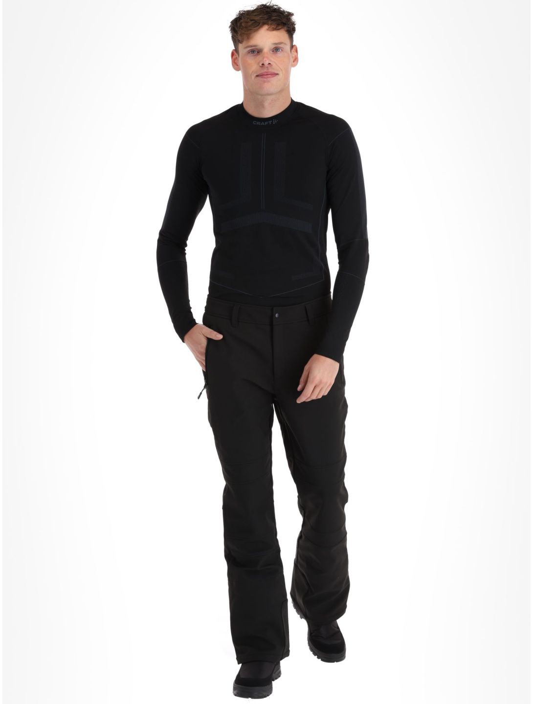 Icepeak, Erding softshell ski pants men Black Zilver 