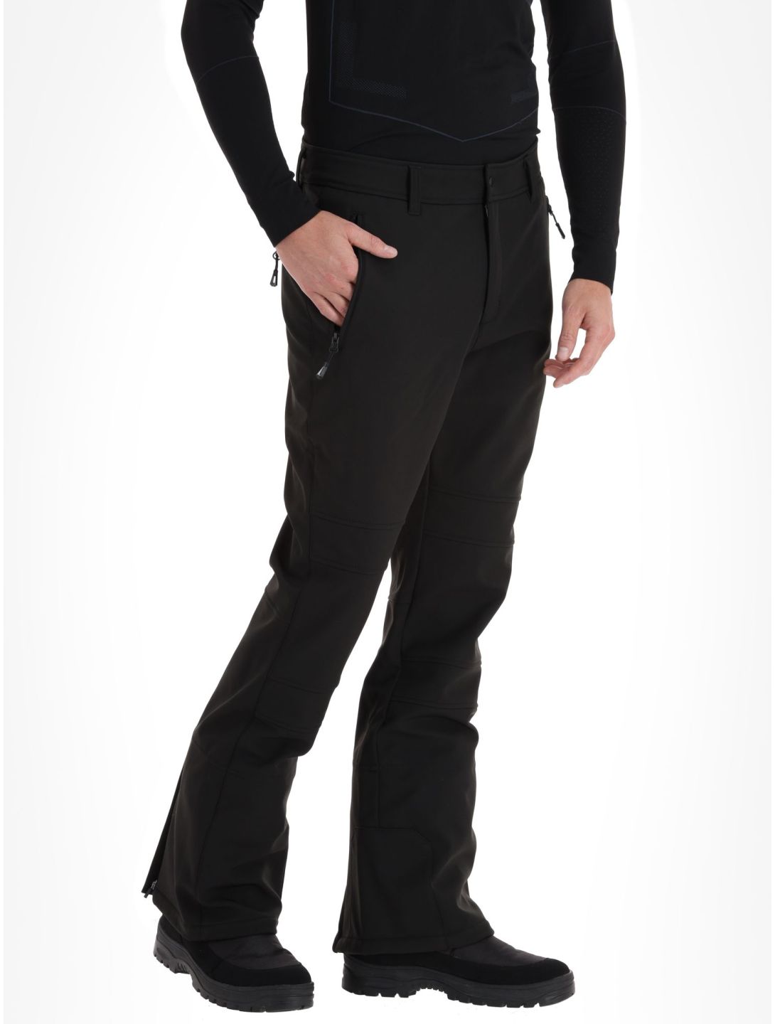 Icepeak, Erding softshell ski pants men Black Zilver 