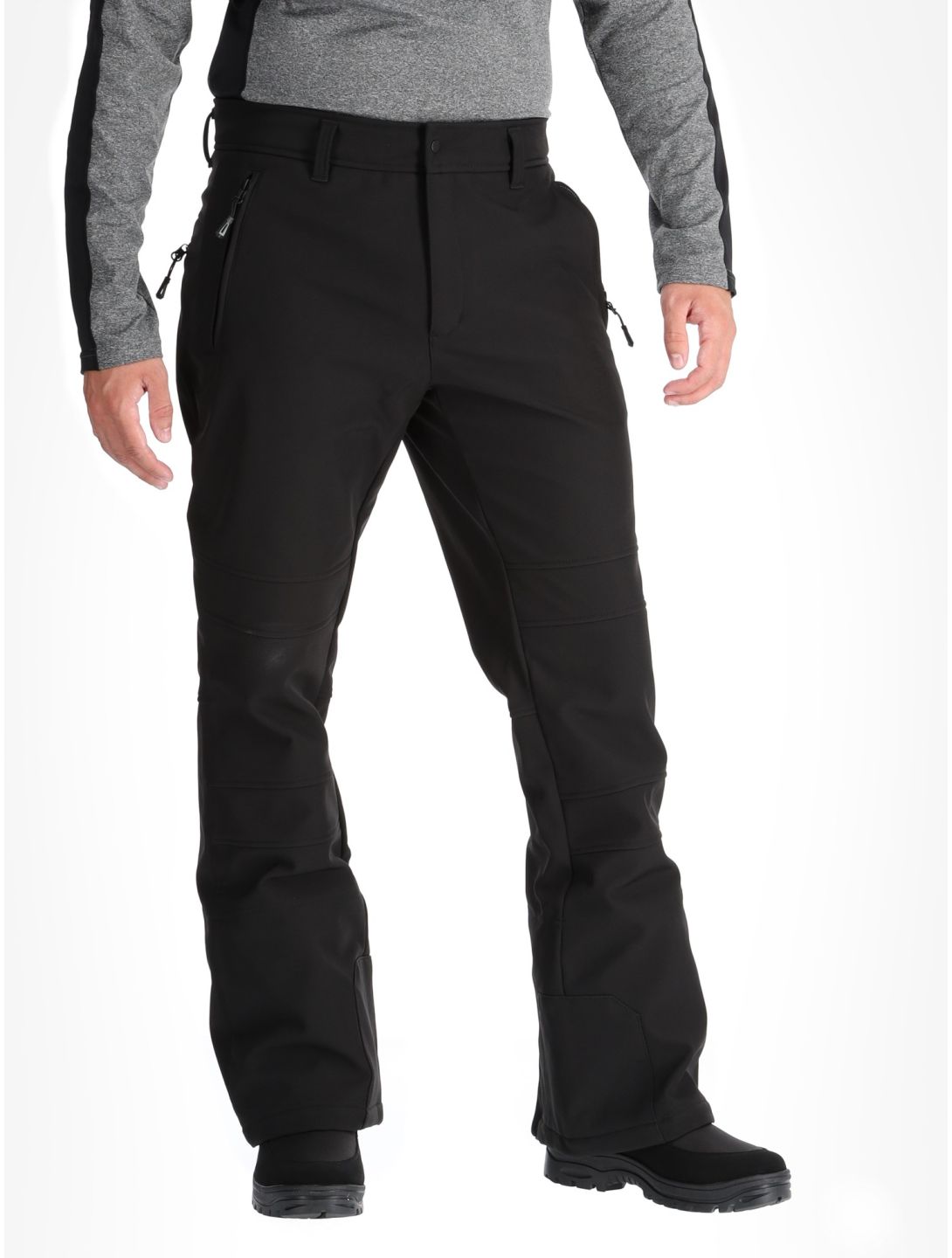 Icepeak, Erding softshell ski pants men Black black 