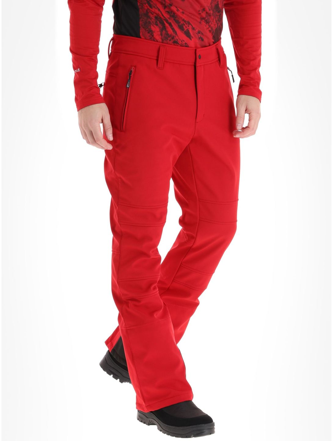 Icepeak, Erding softshell ski pants men Burgundy burgundy 