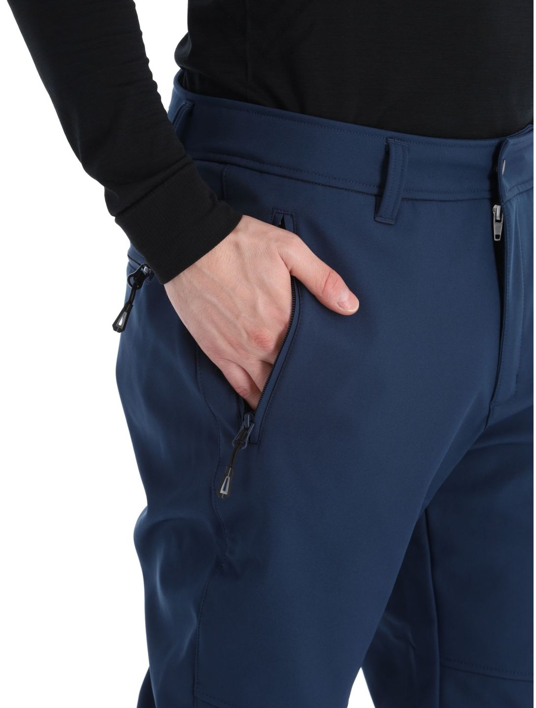 Icepeak, Erding softshell ski pants men Dark Blue blue 