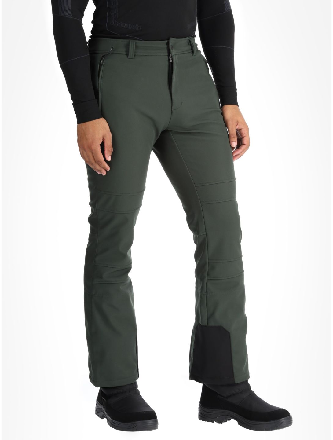 Icepeak, Erding softshell ski pants men Dark Olive green 