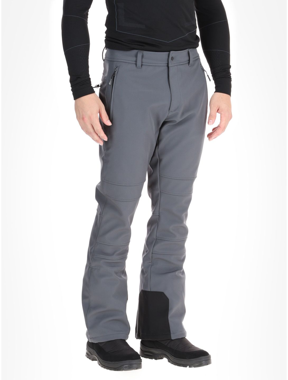 Icepeak, Erding softshell ski pants men Granite grey 