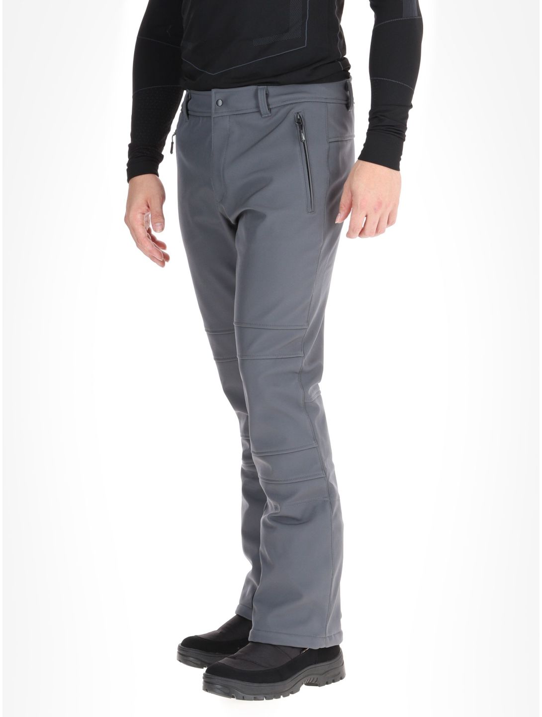 Icepeak, Erding softshell ski pants men Granite grey 