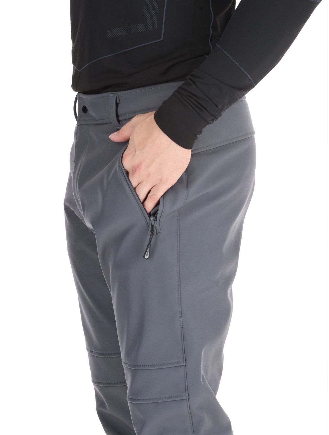 Icepeak, Erding softshell ski pants men Granite grey 