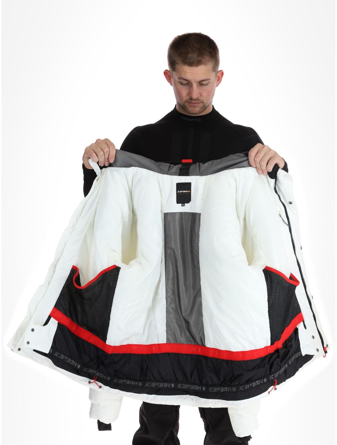 Icepeak, Evarts ski jacket men Natural White white 