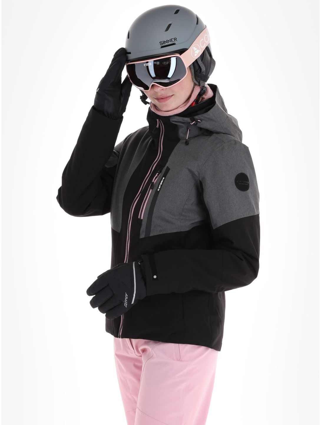 Icepeak, Faenza ski jacket women Black black, grey 