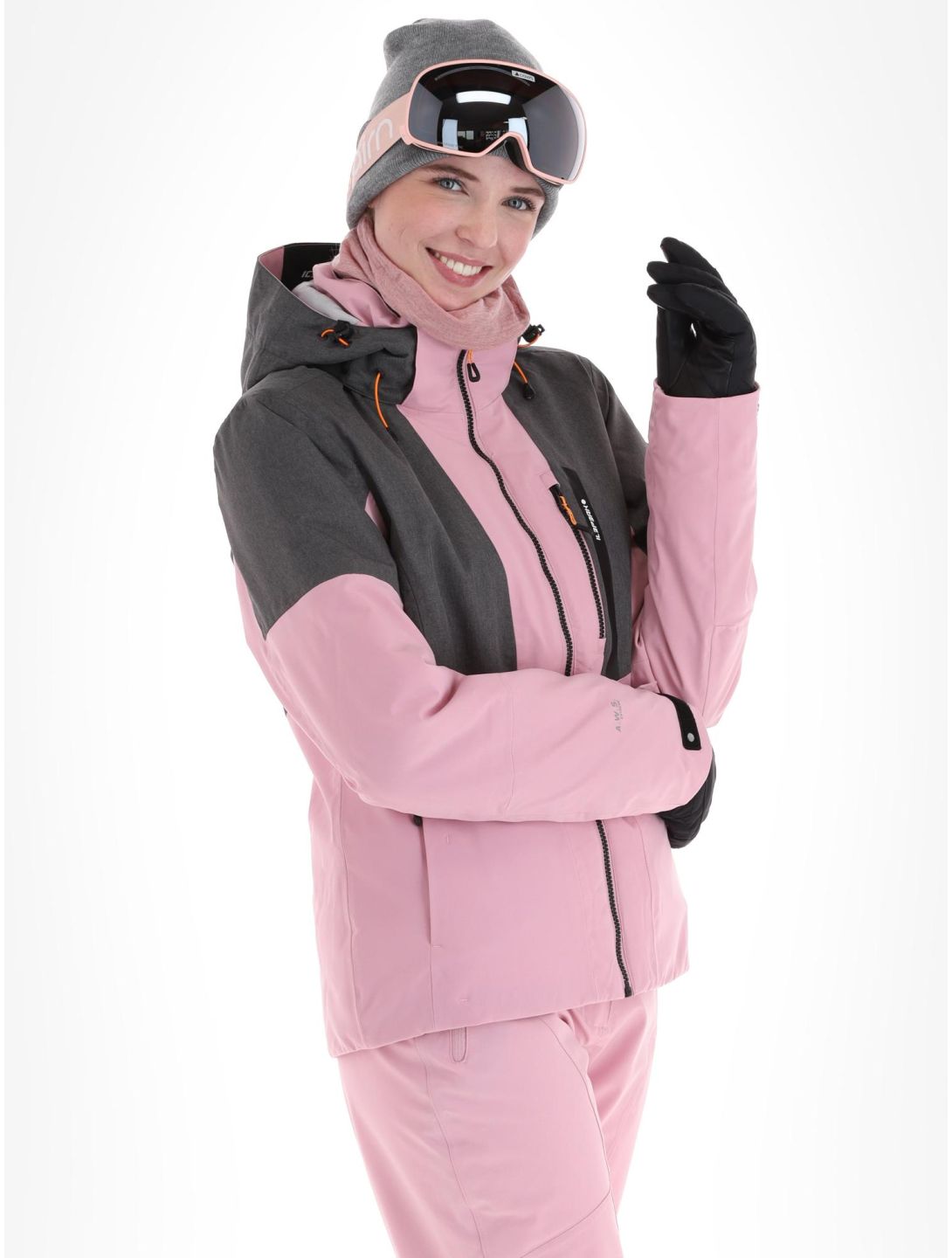 Icepeak, Faenza ski jacket women Lavender grey, pink 