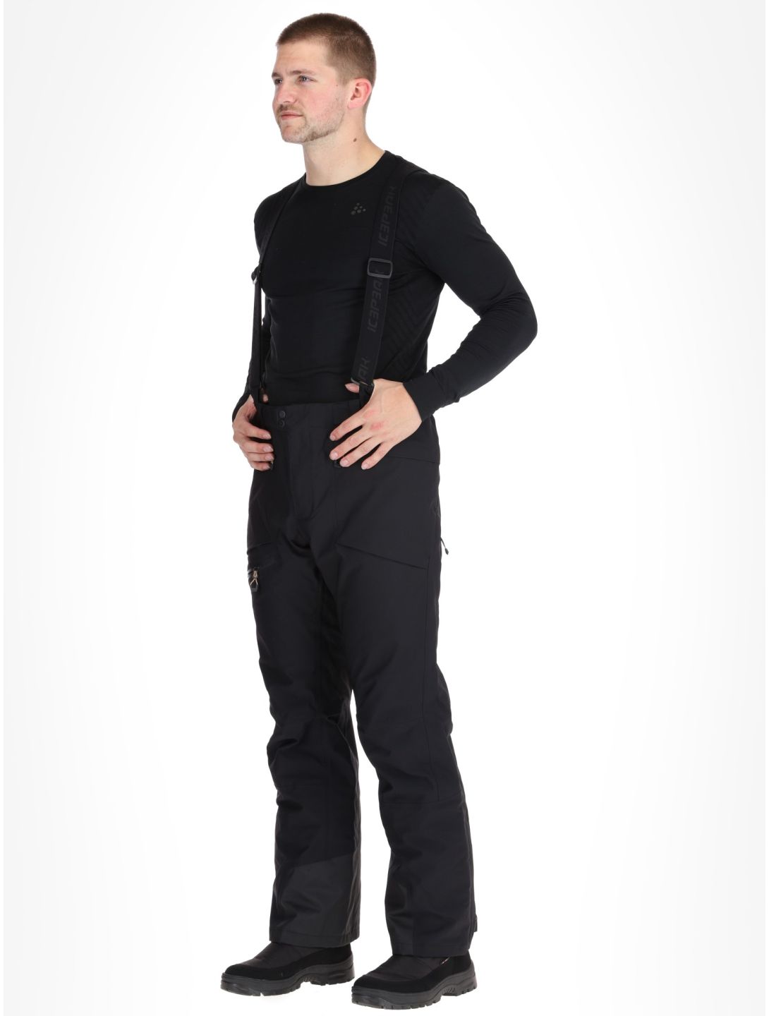 Icepeak, Farley hardshell ski pants men Black black 