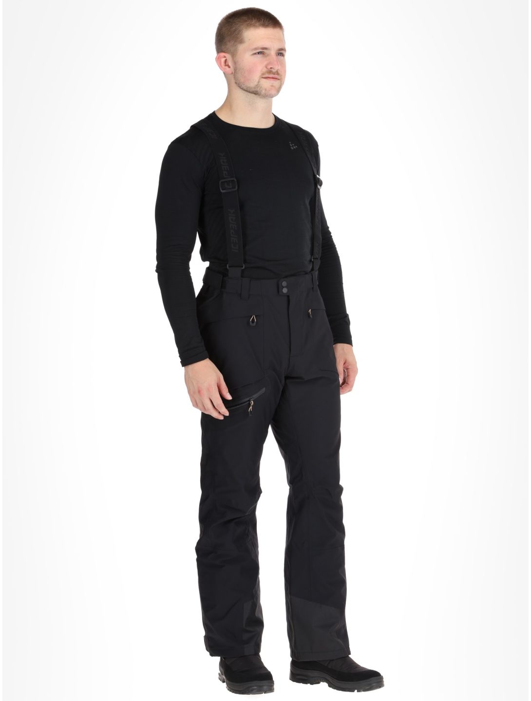 Icepeak, Farley hardshell ski pants men Black black 