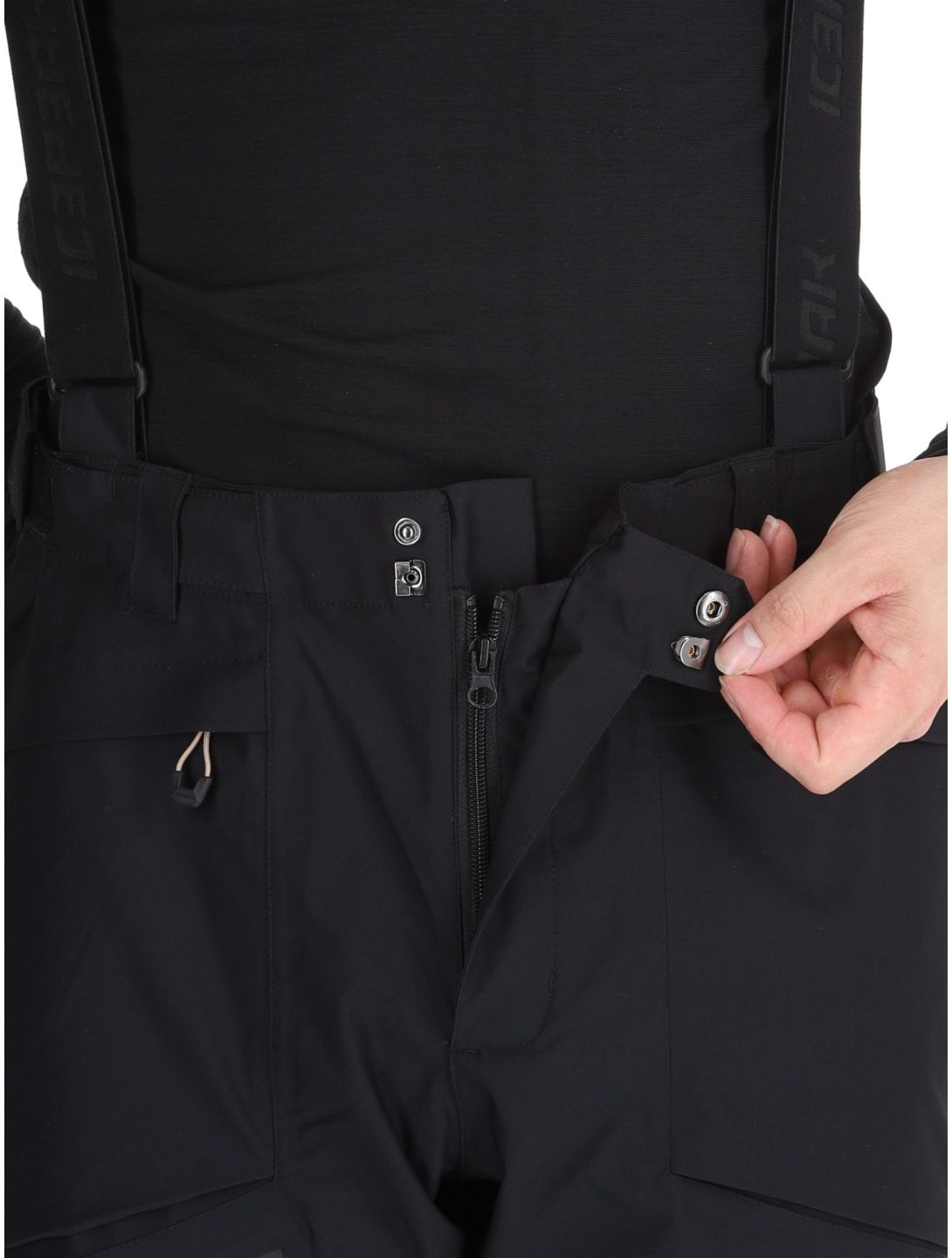 Icepeak, Farley hardshell ski pants men Black black 