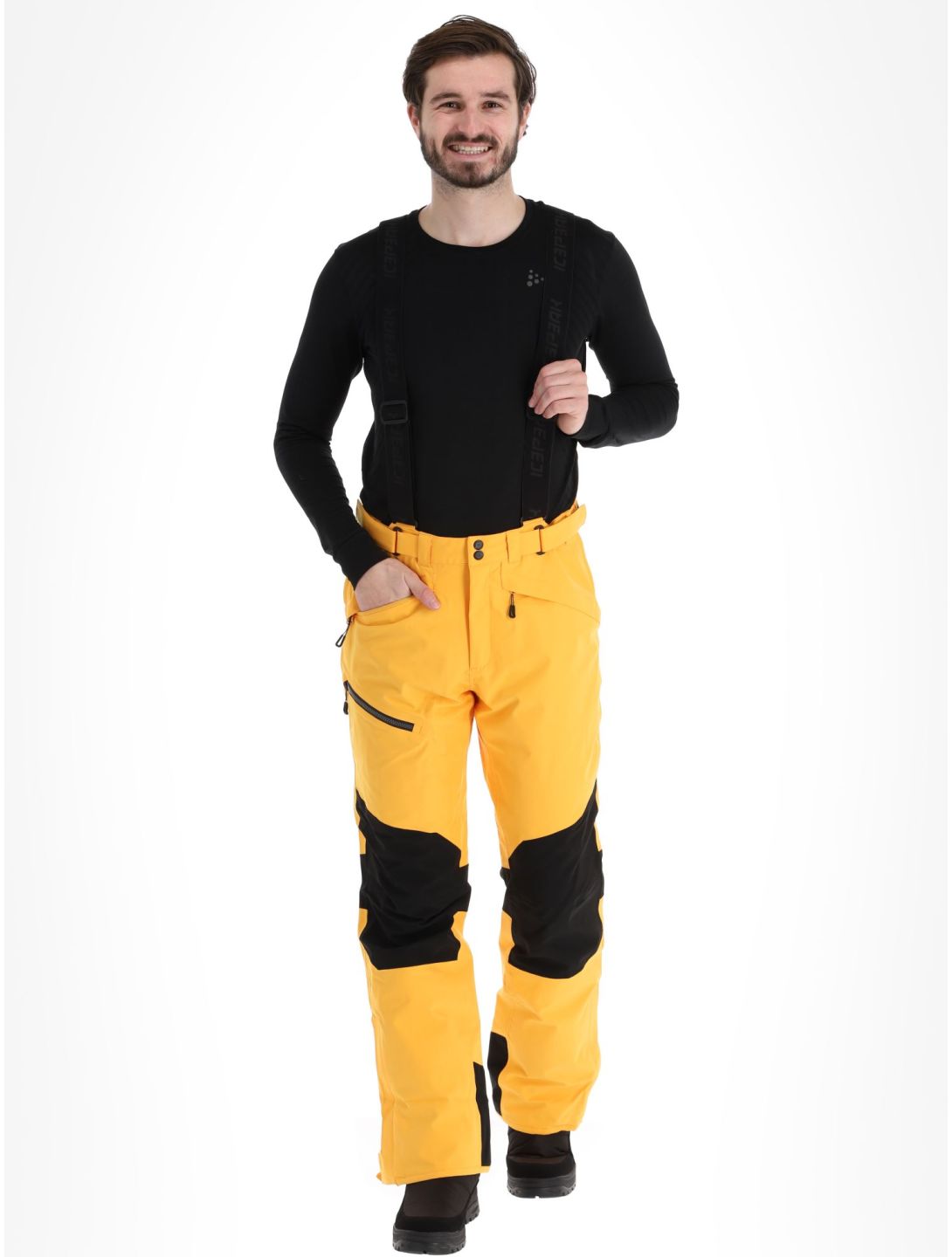 Icepeak, Ferrara ski pants men Yellow yellow 