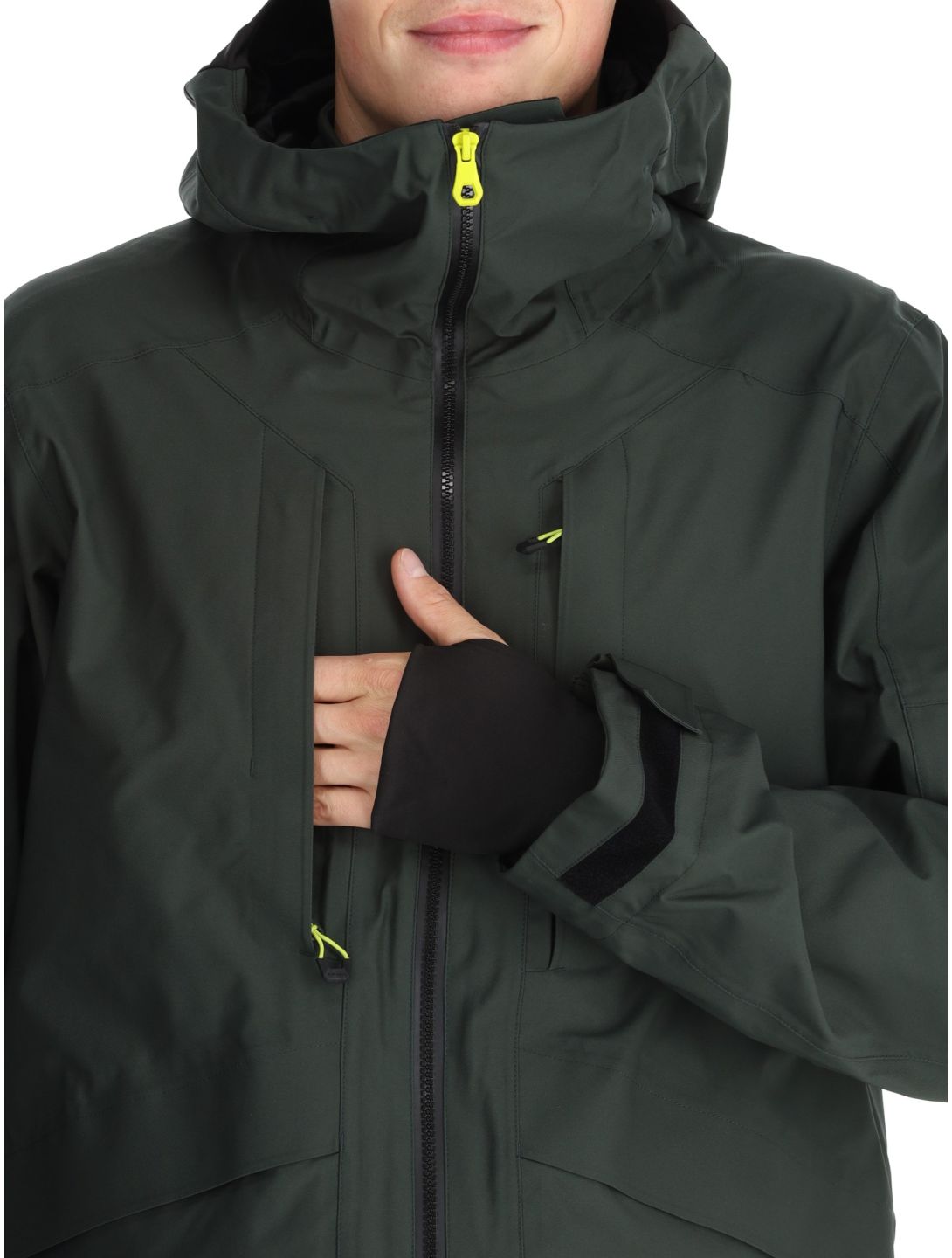 Icepeak, Fillmore hardshell ski jacket men Dark Olive green 