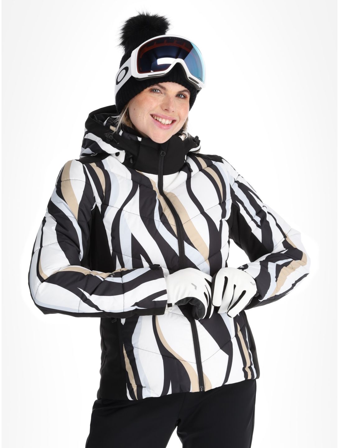 Icepeak, Flippin ski jacket women Black White black, white 