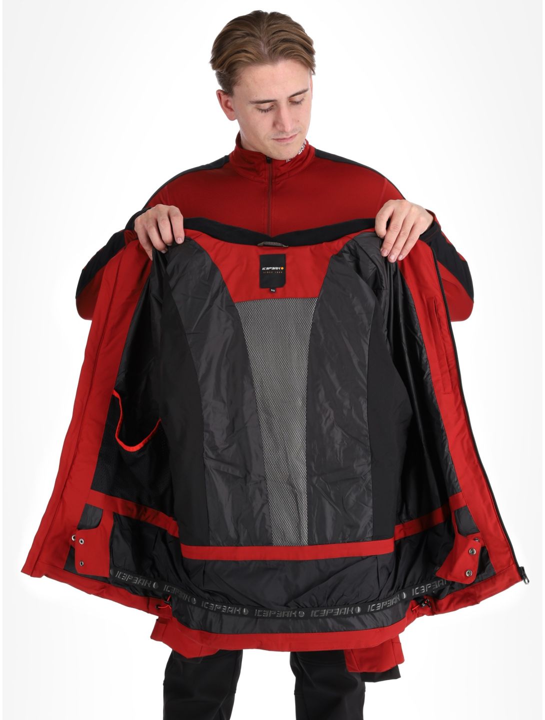 Icepeak, Foley ski jacket men Cranberry red 