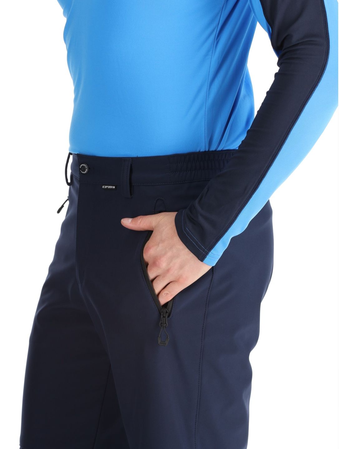 Icepeak, Frankfurt softshell ski pants men Dark Blue blue 