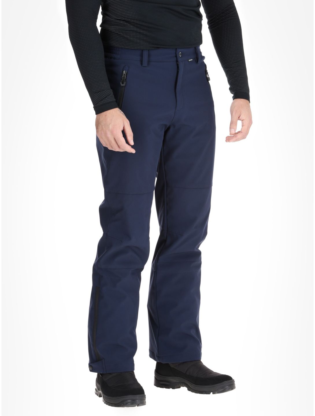 Icepeak, Frankfurt softshell ski pants short model men Dark Blue blue 