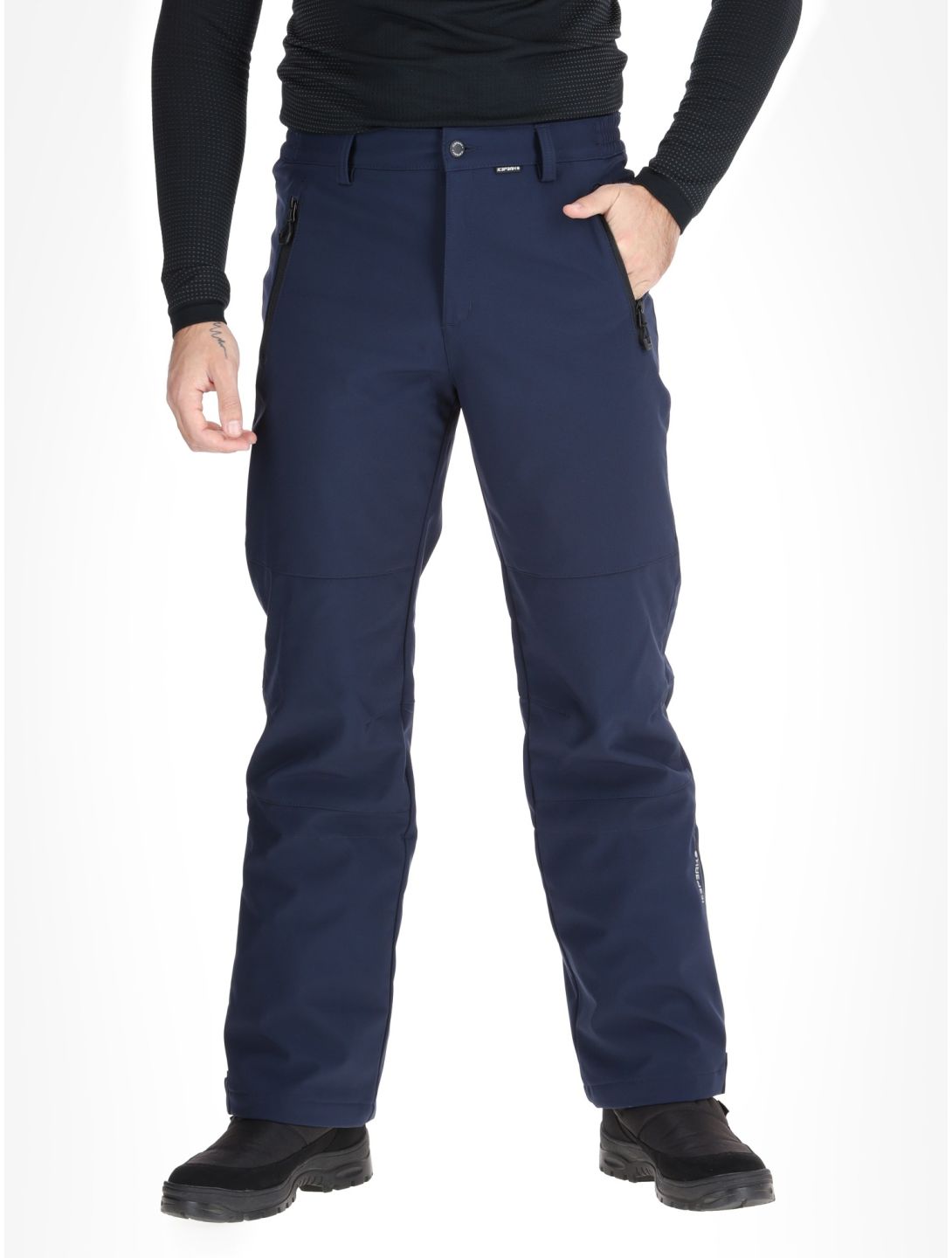 Icepeak, Frankfurt softshell ski pants short model men Dark Blue blue 