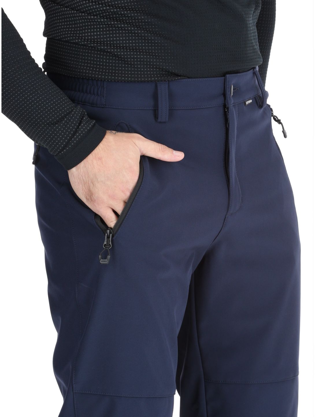 Icepeak, Frankfurt softshell ski pants short model men Dark Blue blue 