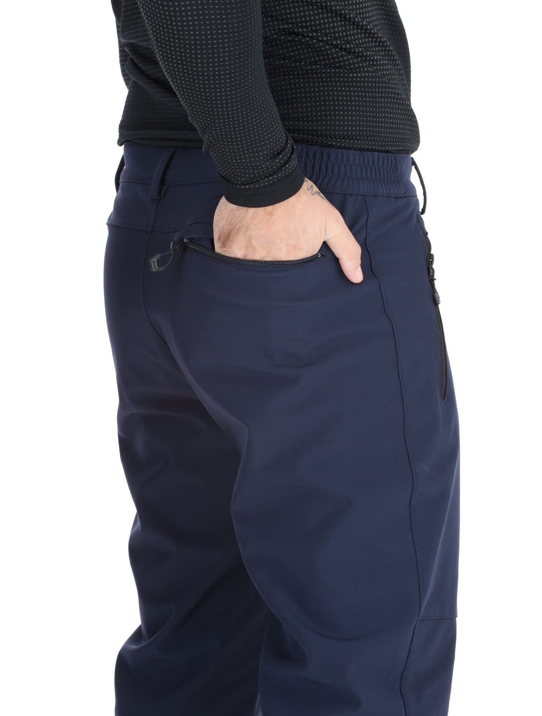 Icepeak, Frankfurt softshell ski pants short model men Dark Blue blue 