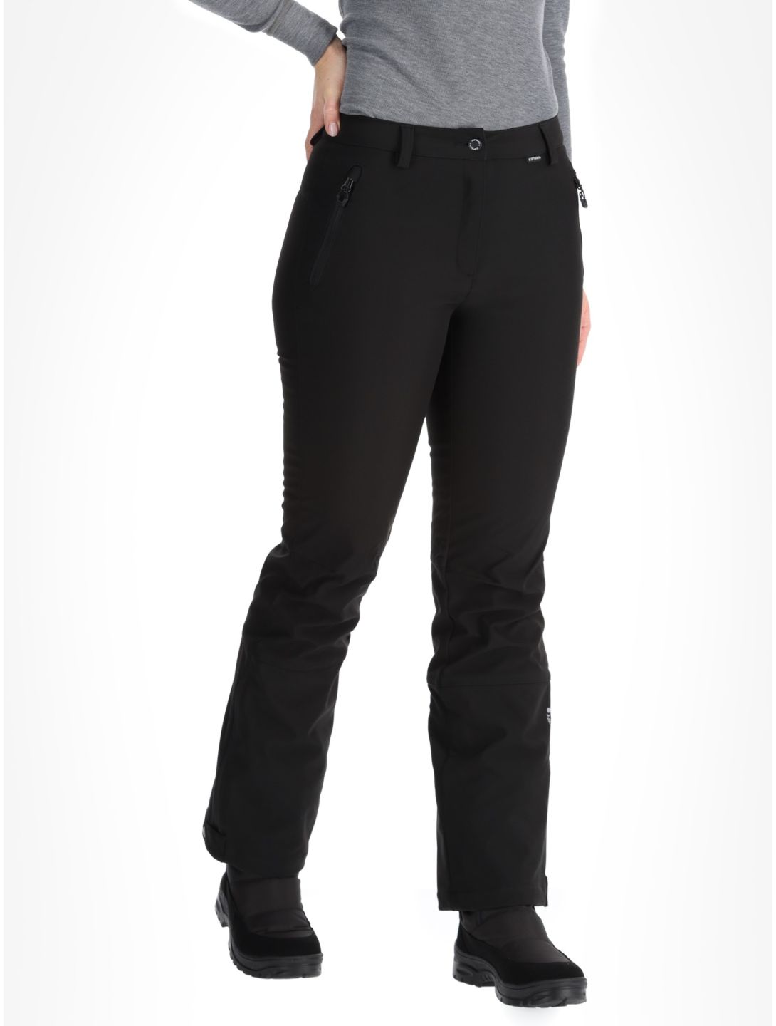 Icepeak, Frechen softshell ski pants women Black black 