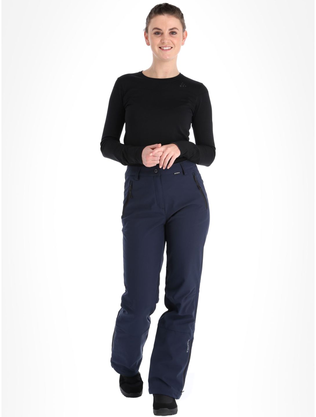 Icepeak, Frechen softshell ski pants women Dark Blue blue 