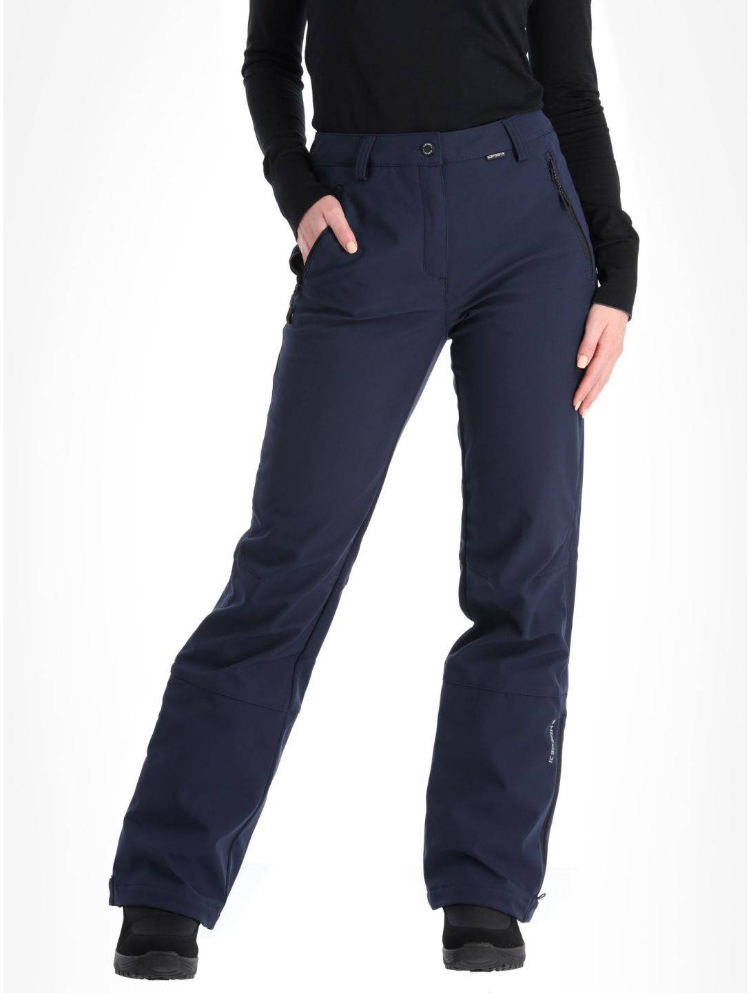 Icepeak, Frechen softshell ski pants women Dark Blue blue 