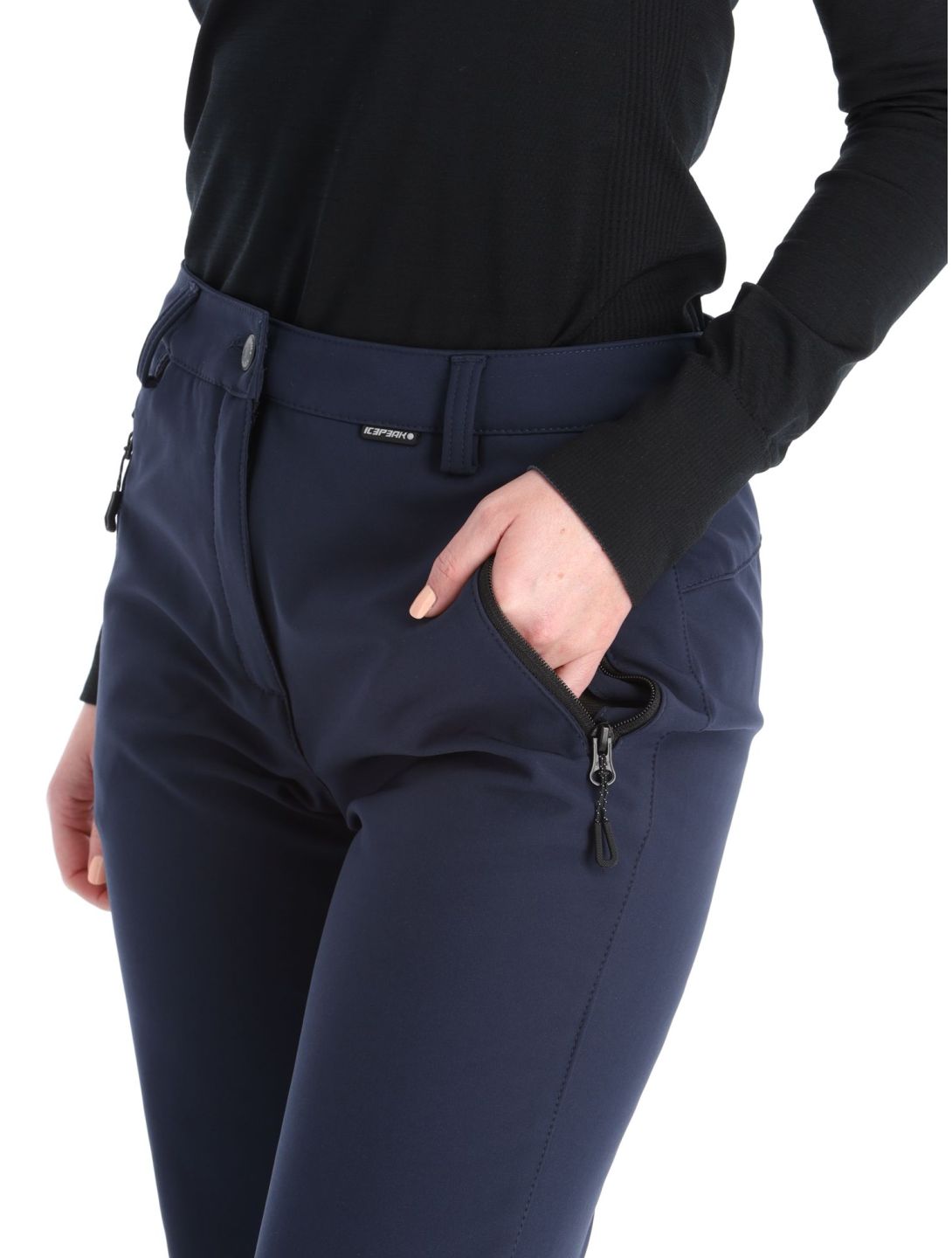 Icepeak, Frechen softshell ski pants women Dark Blue blue 