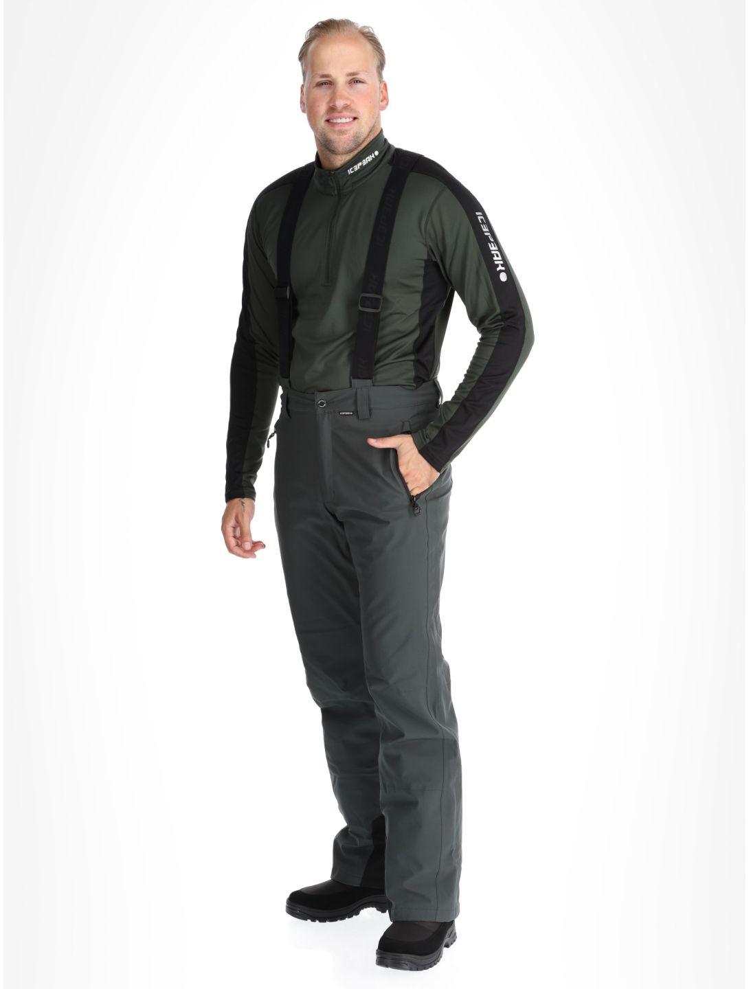 Icepeak, Freiberg ski pants men Dark Olive green 