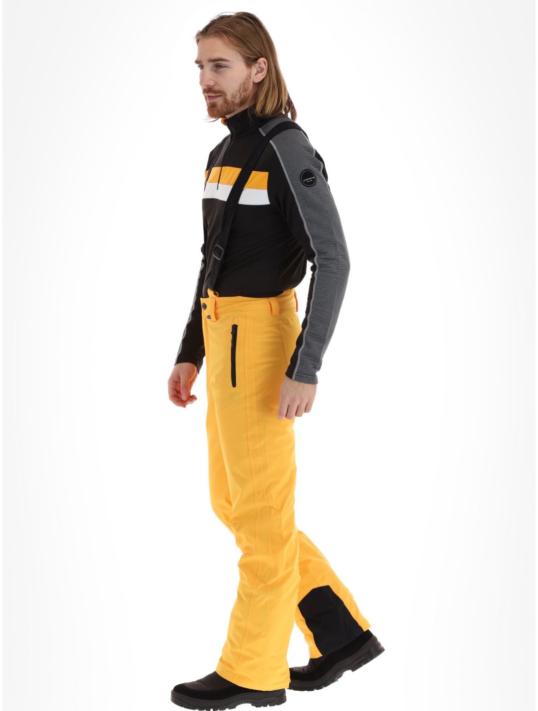 Mens yellow hot sale ski pants