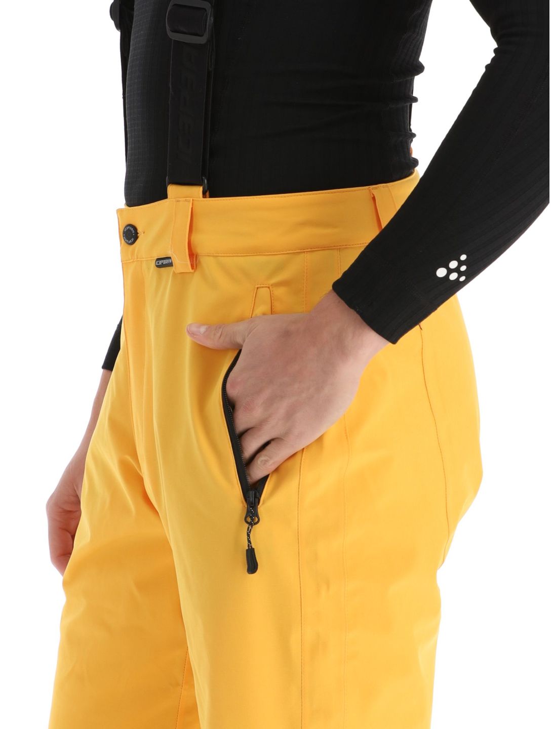 Icepeak, Freiberg ski pants short model men Yellow yellow 